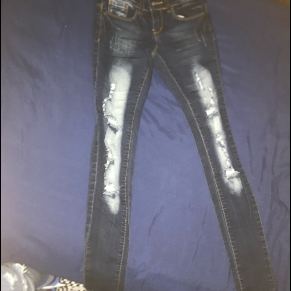 Faded Ripped Skinny Jeans